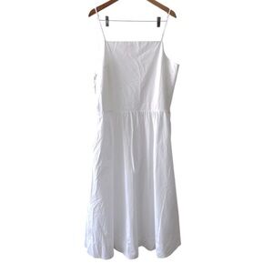 Babaton White Cotton Monograph Poplin Dress NWT Size XL
